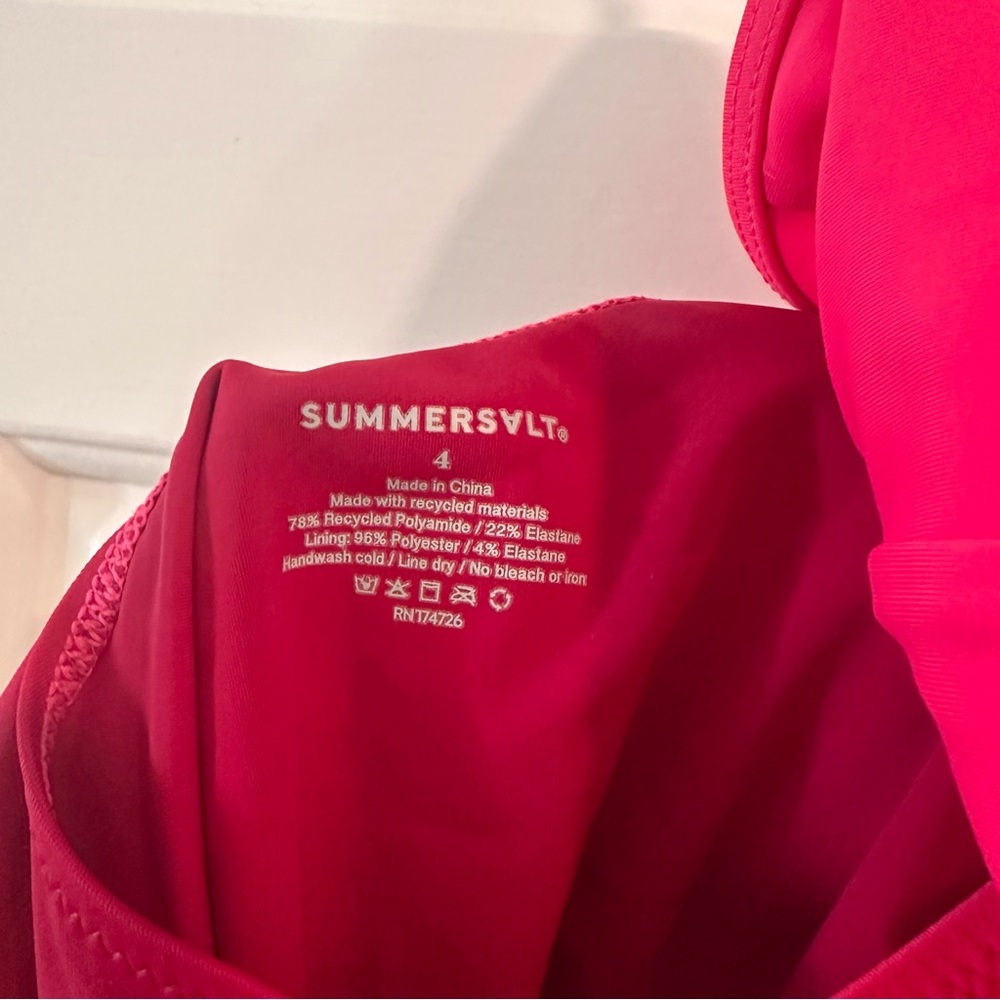summersalt Red and Pink One-Piece Swimsuit - Picture 5 of 5